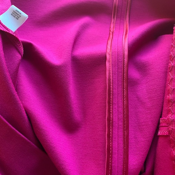 NWOT BANANA REPUBLIC DARLING DRESS. V-BACK W/GOLD ZIPPER. FUSHIA COLOR-STUNNING - Picture 6 of 10